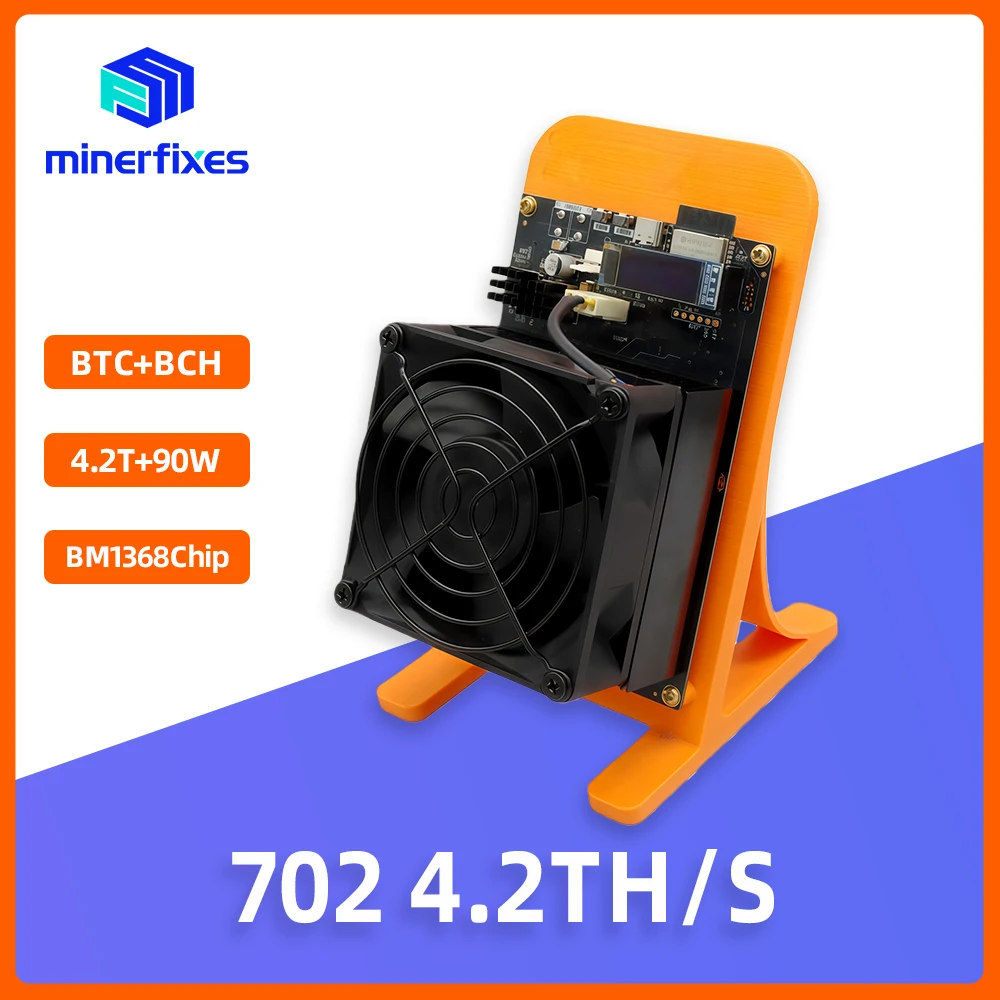 Minerfixes Bitaxe Supra Hex 702 4.2TH/s 90W BM1368 Asic チップ暗号マイナービットコインマイナー BTC マイナー宝くじソロマイニングマシン