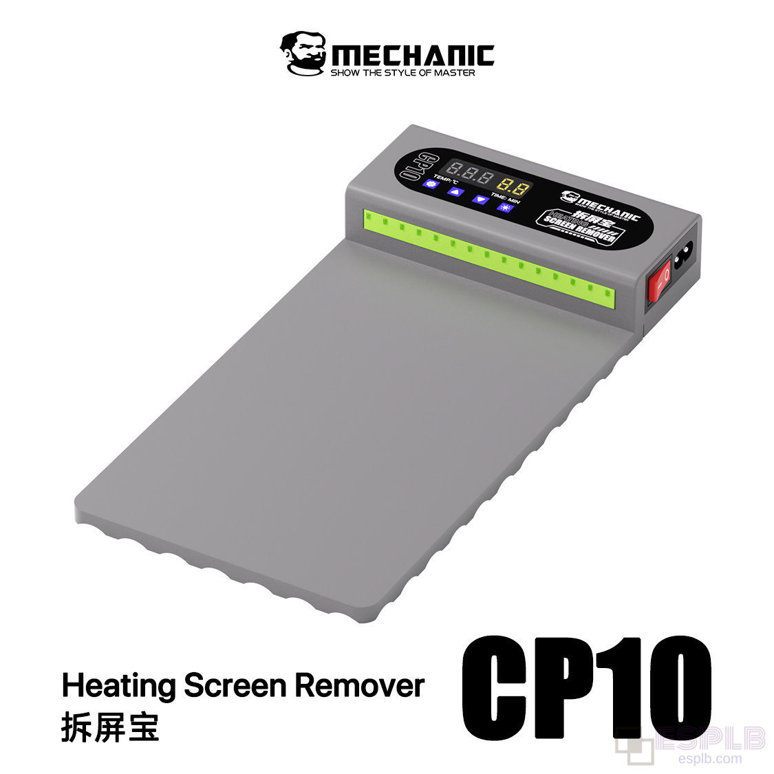 メカニック CP10 10 インチ加熱スクリーンリムーバーノンスリップベースステージセパレーター修理マットパッド電話タブレット LCD 分離用