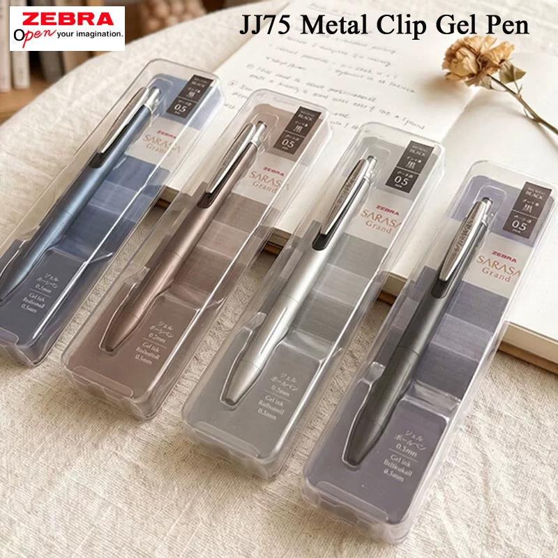 ゼブラ JJ57 エグゼクティブ ペン 0.5mm、メタル アクセント クリップ、安定したインク フロー、契約書署名に最適