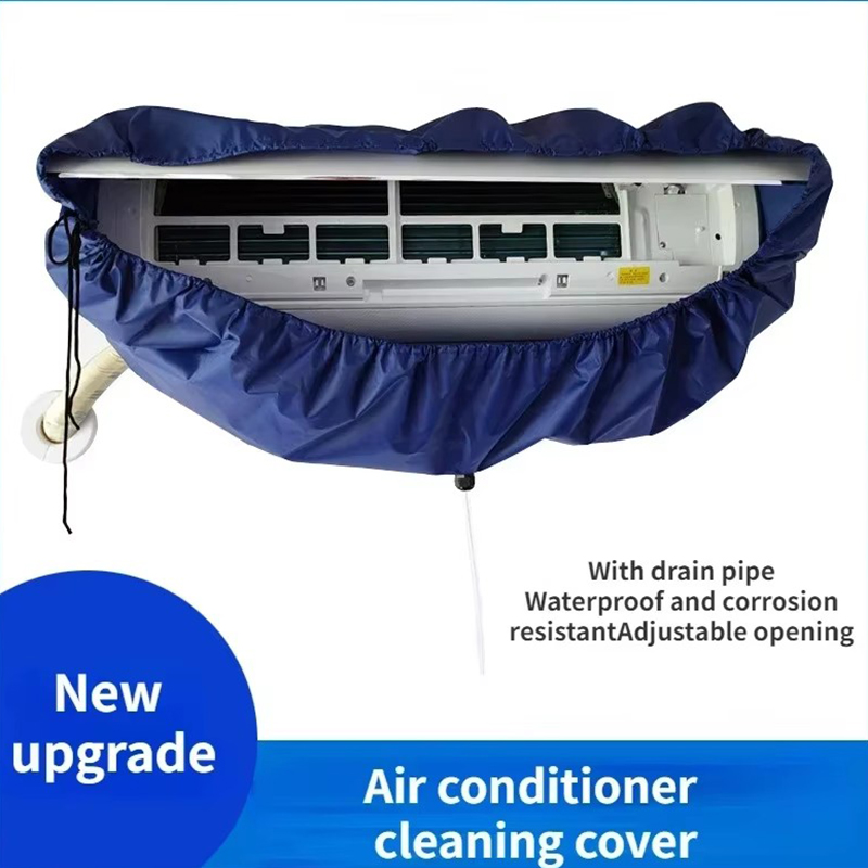 大型夏用エアコンクリーニングバッグ防水キットセットプロの吊り下げ式ACダスト除去スプレークリーナーブラシツール。