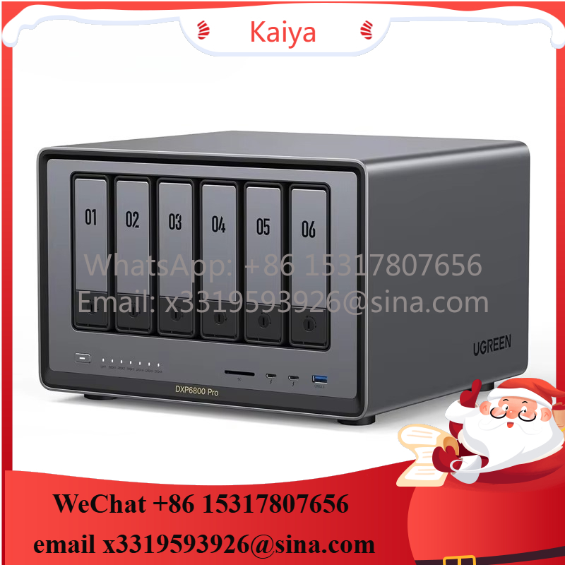 NASync DXP6800 Pro 6 ベイ デスクトップ NAS i5 1235u 10 コア CPU 8GB DDR5 RAM ネットワーク接続ストレージ (ディスクレス)