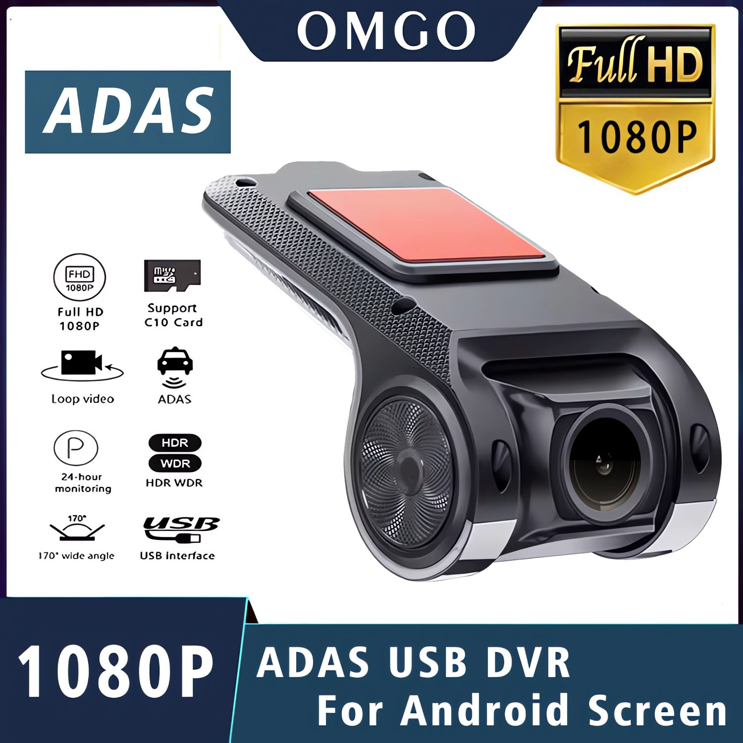 ダッシュカム ADAS FHD 1920*1080P 車 DVR カメラミニビデオドライブレコーダーダッシュカム 24 時間駐車場スーパーナイトビジョンブラックボックス