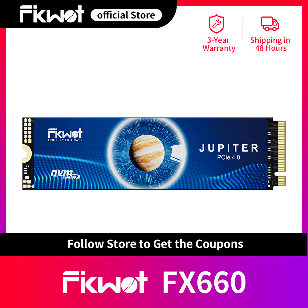Fikwot FX660 M.2 2280 SSD NVMe PCIe4.0 5000MB/s 3D NAND QLC 1TB 2TB ソリッドステートドライブ SSD PC ラップトップデスクトップ PS5