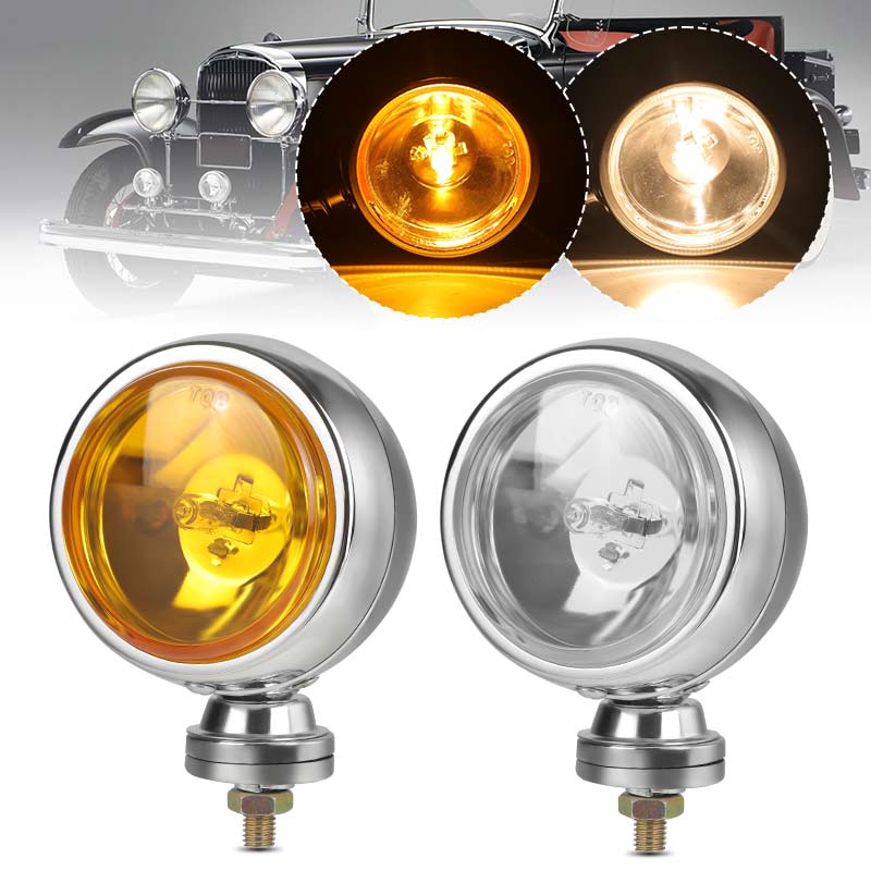 3 インチ 3.5 インチオートバイフォグランプ 12V ヘッドライト補助ランプスポットライトライトカフェレーサーボバーチョッパークルーザーツーリング