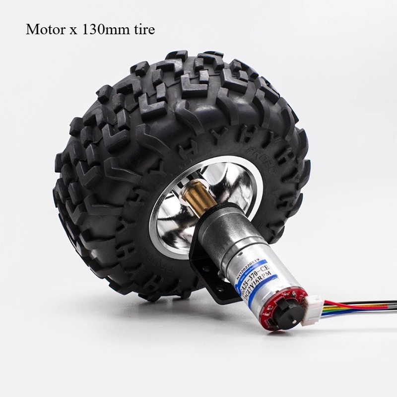 GA25-370 DC ギヤードモーター 12v エンコーダ小型自動車タイヤセット固定ブラケットカップリング
