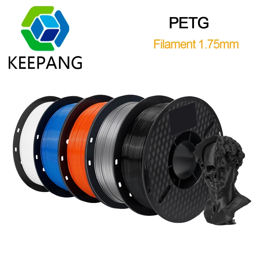 Kee Pang PETG 3D プリンタフィラメント 1.75 ミリメートルプラスチック材料黒、白カラー PETG 3D フィラメント消耗品 1 キログラム/2.2LBS