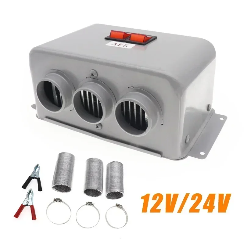 500 ワット 12 V 24 V ポータブルカーヒーターデフロスターデミスターヒーターユニバーサルカーヒーター電気冷却暖房ファン車トラック用