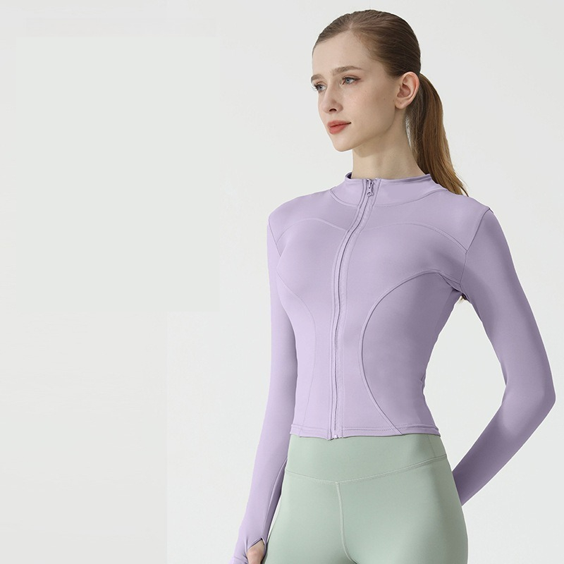 秋の日焼け防止服 UV 耐性速乾性服アウター女性のタイトなヨガ服トップススポーツフィットネス服