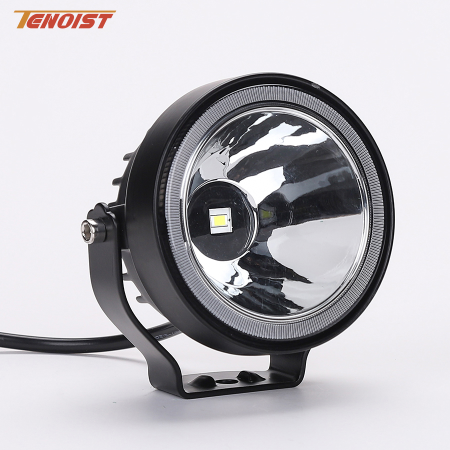 超高輝度 4 インチ白黄色 LED ワークヘッドフォグドライビングライト車 SUV トラック ATV UTV 12-48V