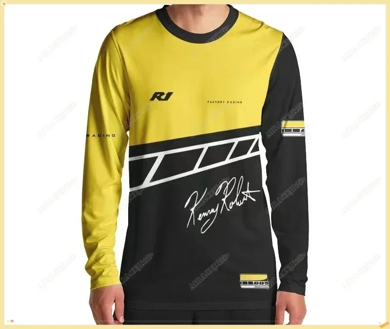 夏ヤマハ R1 60 周年記念スーパーバイクレースオートバイ乗馬長袖 Tシャツ通気性色褪せない抗 UV ジャージ