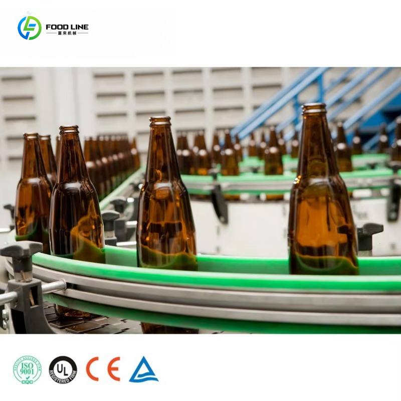 カスタマイズされたビール瓶詰め生産ライン工場価格等圧醸造ガラス瓶洗浄充填キャッピング機