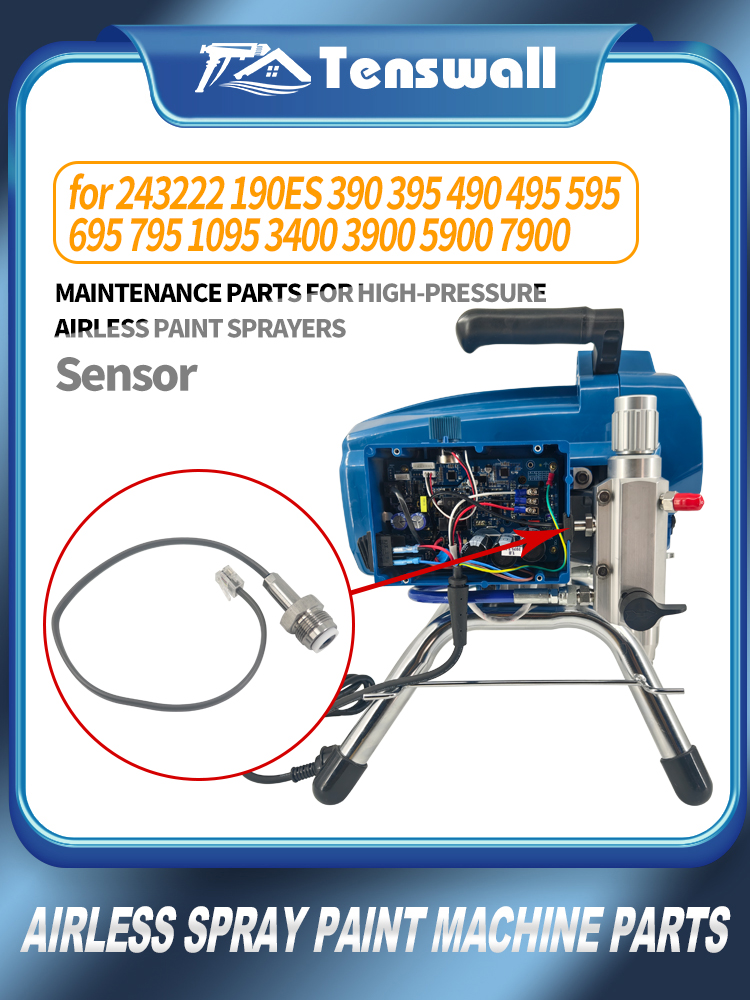 High-pressure airless paint sprayer repair parts,Sensor,for 243222 190ES 390 395 490 495 595 695 795 1095 3400 3900 5900 7900