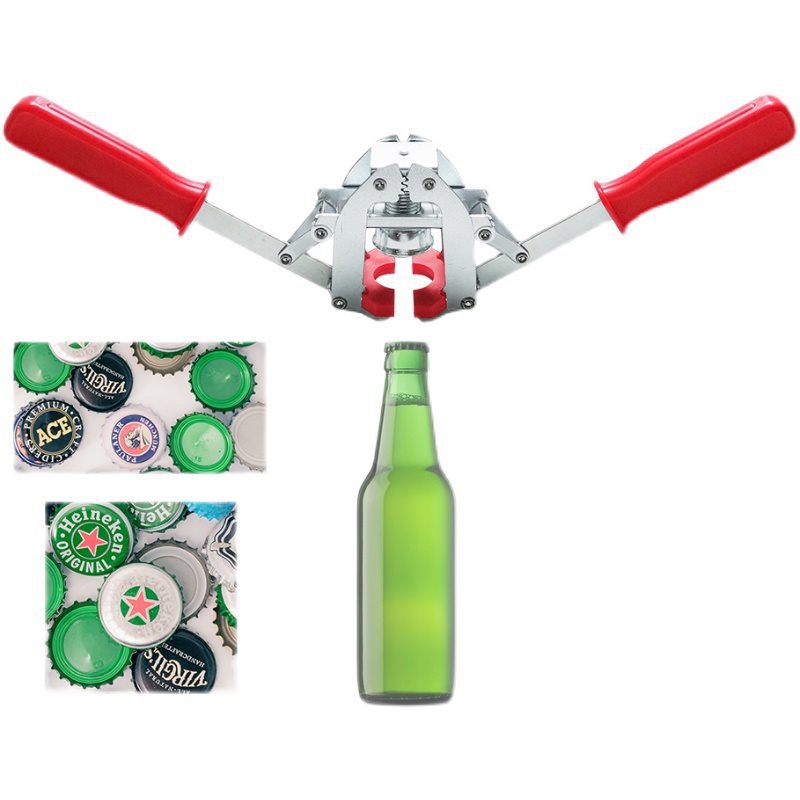 手動ビールボトルキャッパースチールビールボトルシーラーキャッピングマシンバーアクセサリー
