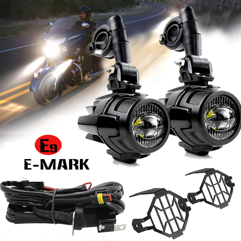 オートバイフォグライトアセンブリ補助 40 ワット運転パッシングフォグランプ LED BMW R1250GS LC ADV GS1250 R R 1250GS アドベンチャー 2021