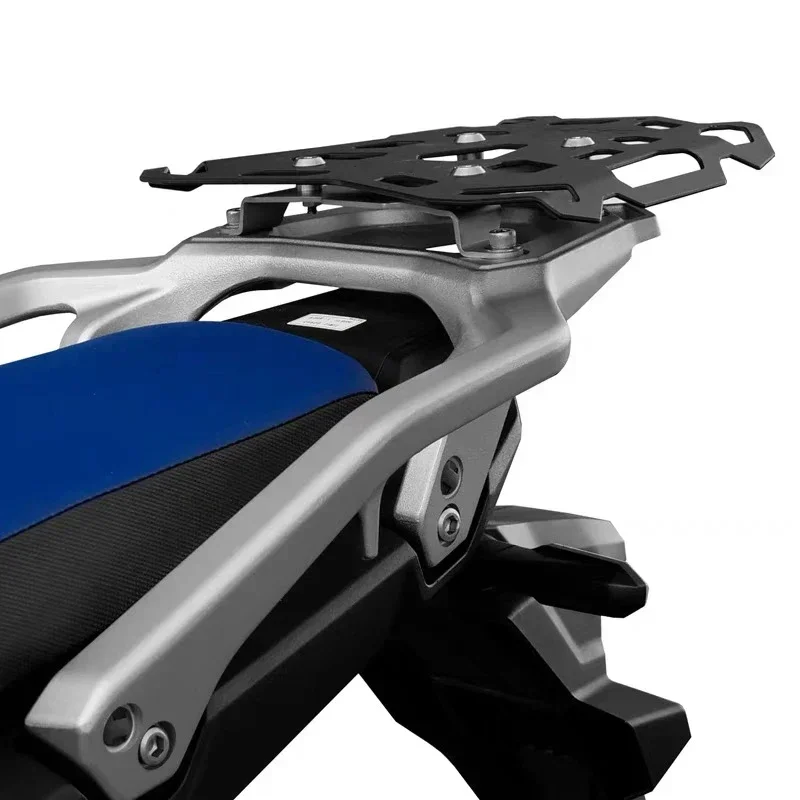 黒オートバイリアキャリアプレート荷物ラック貨物棚キャリーカバーホルダーホンダ XL 750 Transalp XL750 RD16 2023 2024