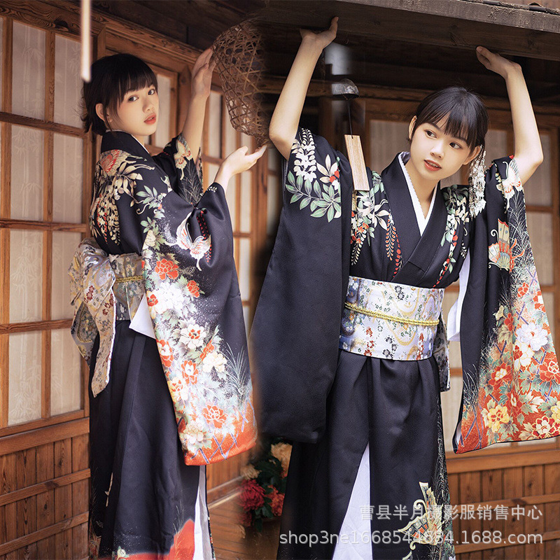 新しい着物女性の改良された中国風ダーク横暴な女の子和風フォーマルドレス伝統的な神ガールドレス