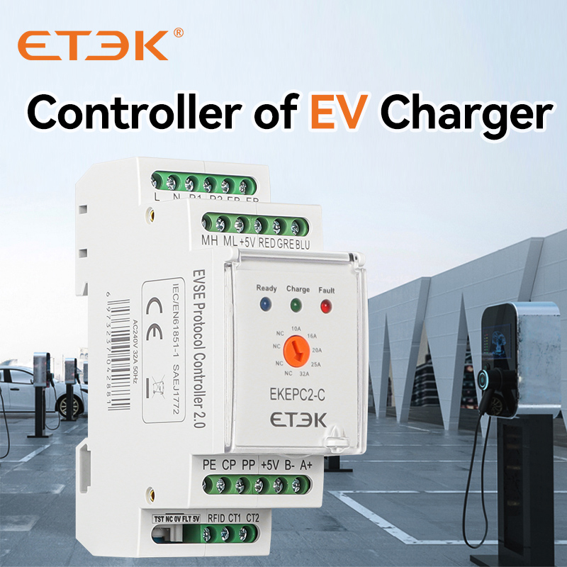 ETEK Evse コントローラ/RCMU/LCD/DLB CT、電子プロトコル EPC Chontroller EV 充電ステーション ケーブル ソケット 32A AC 240V EKEPC2