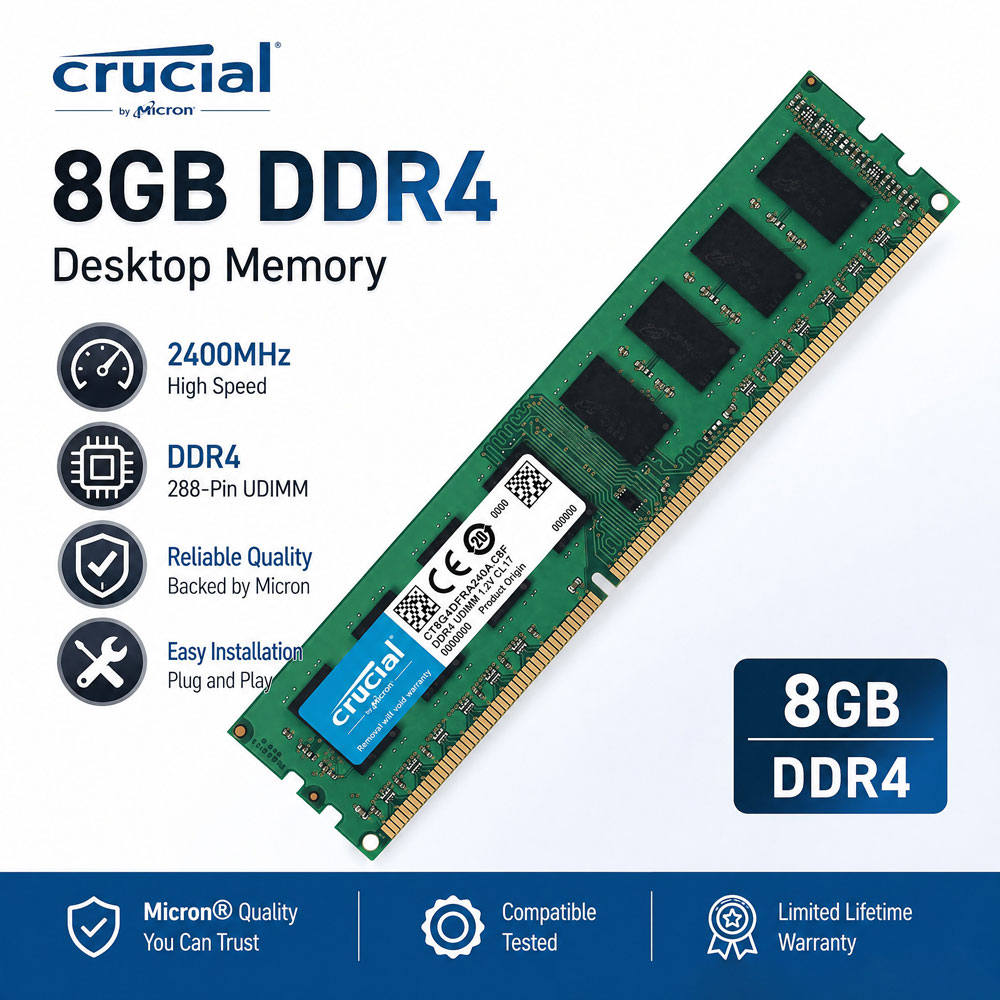 Crucial メモリ デスクトップ用 RAM DDR4 16GB 4GB 8GB 3200MHz 2133 2400 2666MHz DIMM 288pin PC4-21300 25600 19200 17000 非ECC PC RAM