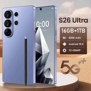高性能 S26 Ultra スマートフォン S26 Ultra 16+1TB グローバル5GデュアルSIM対応スマートフォン スマートフォン お手頃価格の中国製スマートフォン