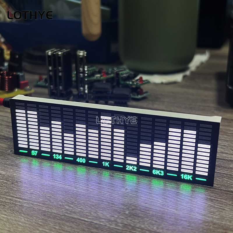 LED ライト音楽スペクトルピックアップリズムアナライザーライトディスプレイ音声起動オーディオレベルインジケータ VU メーター車の雰囲気ランプ