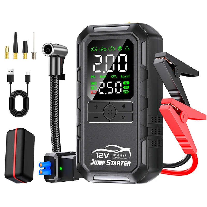 10000a 8000a アンプ 7000a 6000a 180psi スマートカー 12v バッテリーブースター自動車タイヤスーパーコンプレッサーエアポンプパワーバンクジャンプスターター