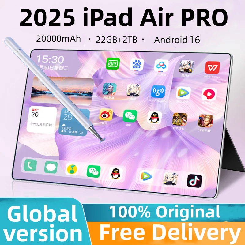 オリジナルタブレット iPad Air Pro 12 インチ 24 ギガバイト RAM 2 テラバイト ROM タブレット Android 15 コアパッドタブレット PC 電話デュアル Wifi タブレットアンドロイド 태블PC