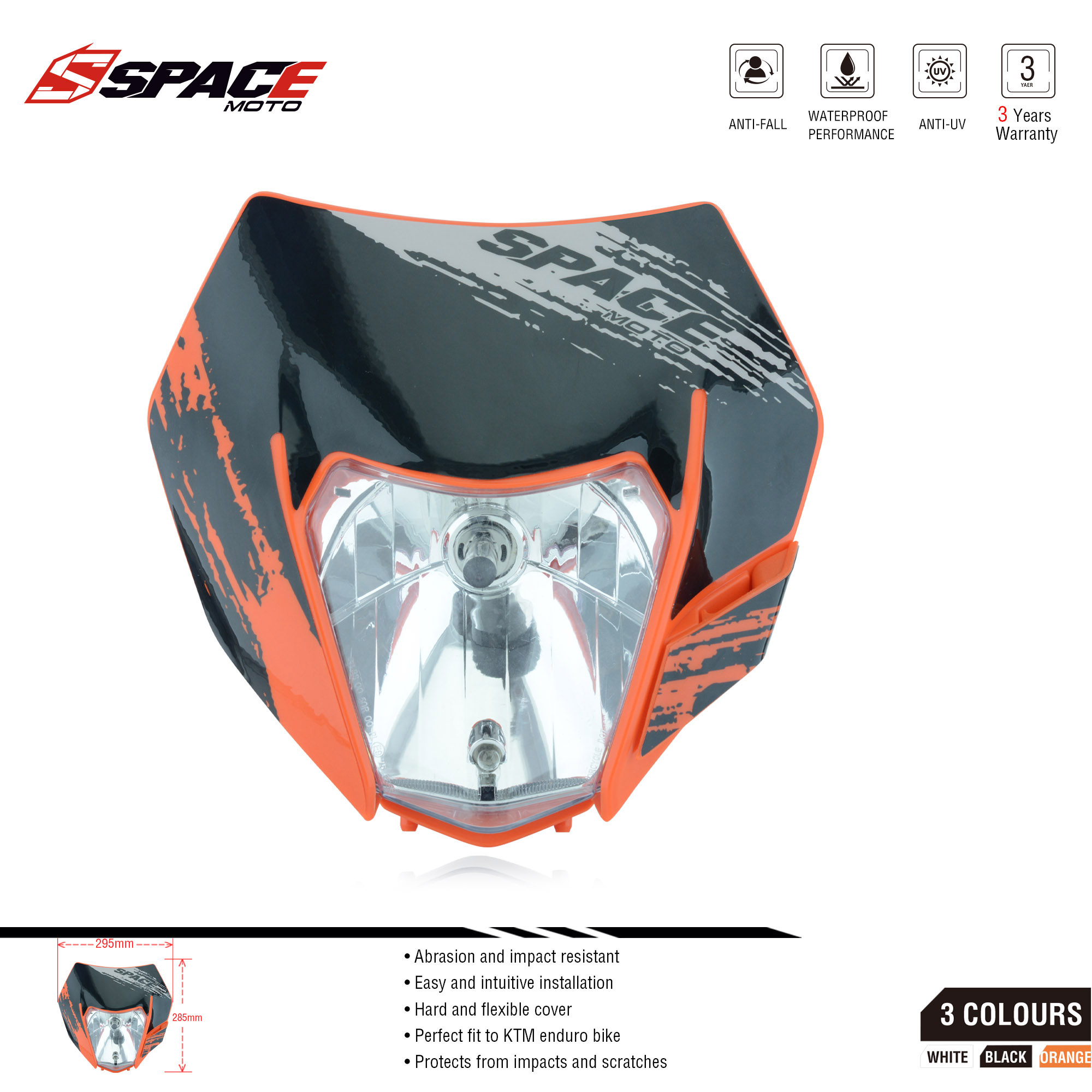 オートバイのヘッドライトヘッドランプヘッドランプライト KTM 2014-16 EXC EXCF SX SXF XC XCF XCW XCFW 125 150 250 300 350 450 530