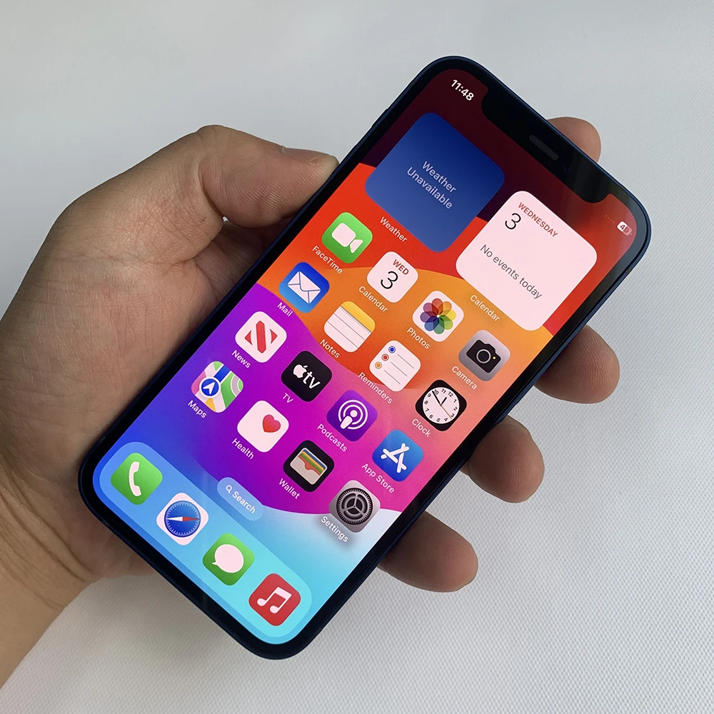 100% オリジナル Apple iPhone 12 ミニ 5.4 "携帯電話 64/128/256 ギガバイト ROM 4 ギガバイト RAM スーパー OLED A14 顔 ID 5G 電話ロック解除 12 ミニ