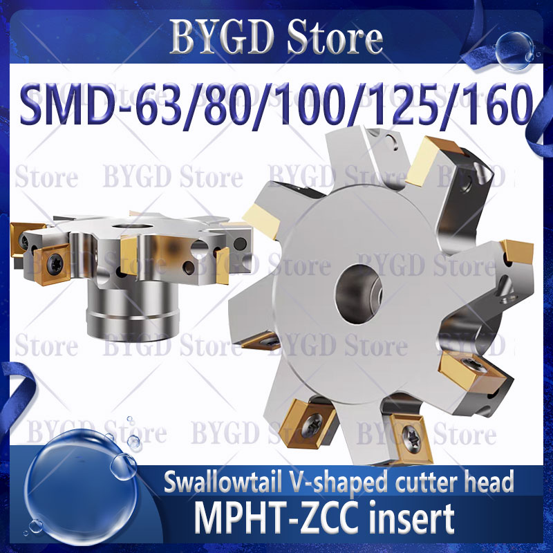 BYGD SMD SMC T 型スロッティング MPHT 用カッターヘッドツールホルダー MPHT0603 MPHT0803 インサート T 字溝カッターヘッドツールホルダー