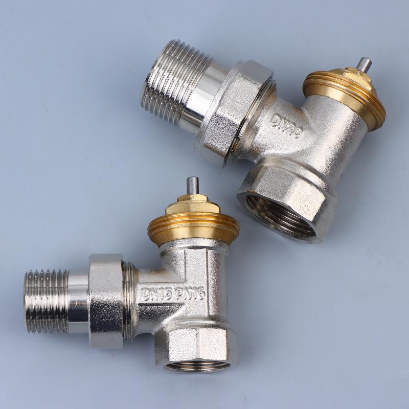 DN15 DN20 真鍮角度温度制御弁サーモスタット調整弁サーモスタットヘッドなしラジエーターバルブ部品