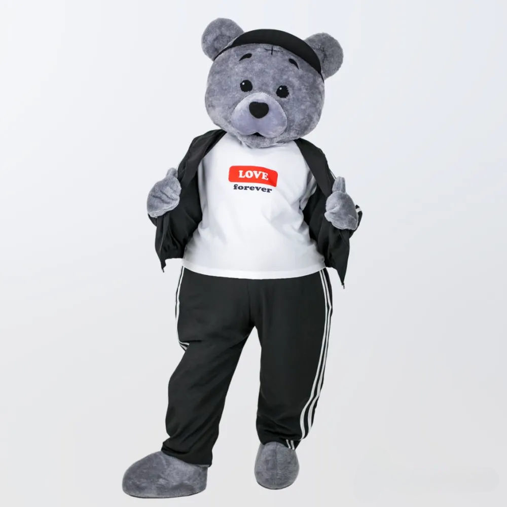 ホワイトスポーツウェアクママスコットコスチューム広告ウォーキング服ハロウィンクリスマスファンシーパーティーカーニバルアクセサリー