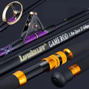 Runtoo 1.80m シリコンカーバイドローラーガイド メタルリールシート 深海用 高耐久 高炭素マグロ・サメトローリング/ボートフィッシングロッド