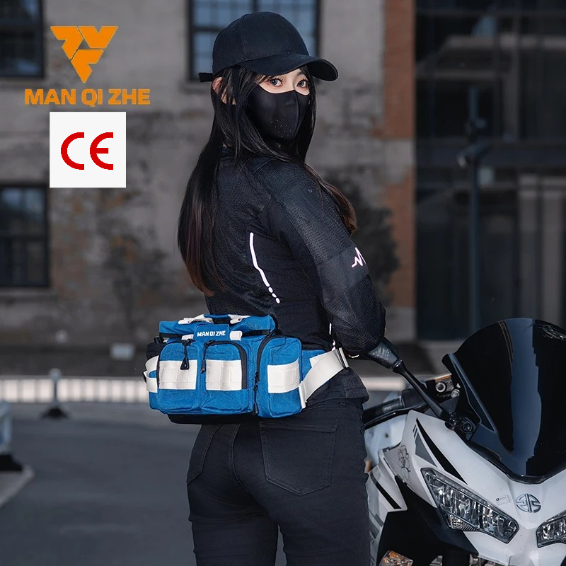 FEHER 防水オートバイウエストバッグ MQZSeries ユニセックススクエアスタイル多機能クロスボディポーチ乗馬ハイキング活動用