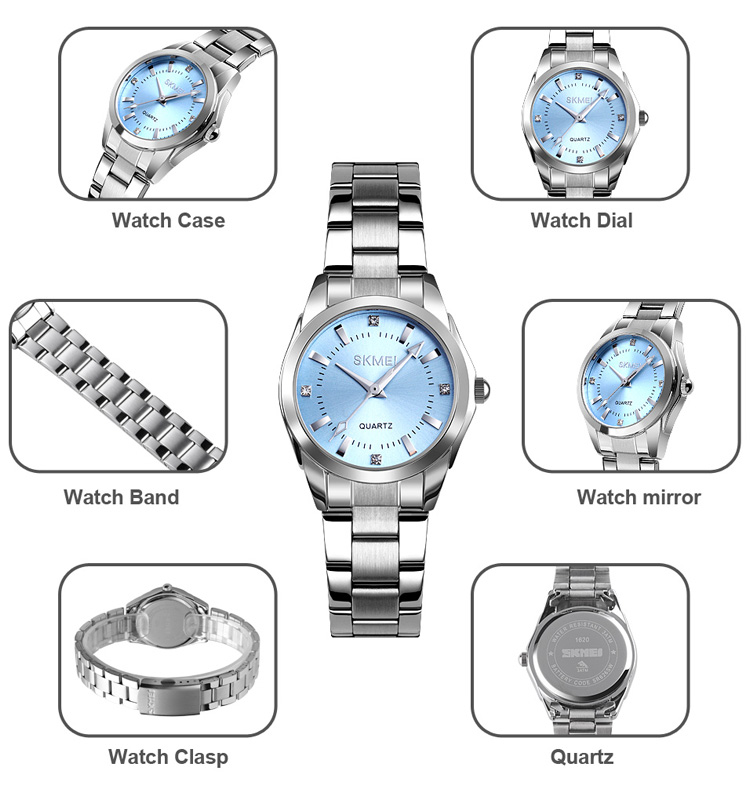 Skmei 2020 高級時計女性ローズゴールド美しい Relojes De Mujer