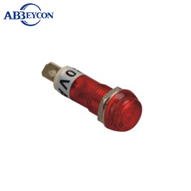 ABBEYCON 100 ピース/ロットパイロットライト最高メーカー販売 10 ミリメートル直径 LED インジケータランプ 220v