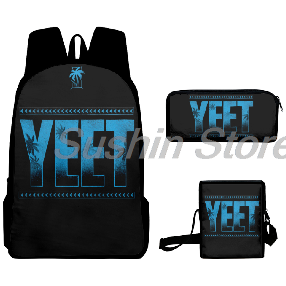 Jey Uso Yeet Merch バックパック 3 ピース/セットリュックサッククロスボディバッグ女性男性カジュアルデイパックユニセックスパックサックトラベルバッグ