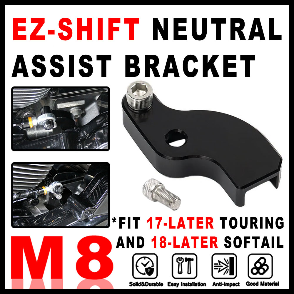 新しいオートバイ EZ-SHIFT ニュートラルアシストブラケット M8 トランスミッション用簡単ニュートラル位置 HD 17-Up ツーリングと 18-Up ソフテイル用