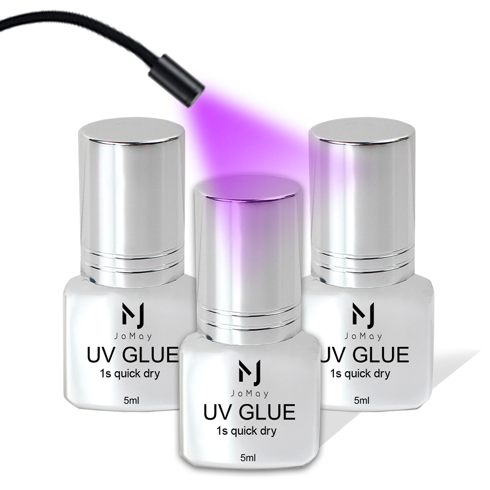JOMAY UV グルーラッシュグルー超強力まつげグルーエクステンション用品 UV グルー 5ML 防水接着剤 3 ボトル