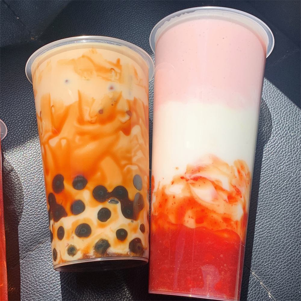 24 オンス 500 ミリリットル模擬人工食品フェイクボバミルクティークリームディスプレイコーヒーショップジュースレモンドリンクウィンドウ小道具バブルミルクシェイク