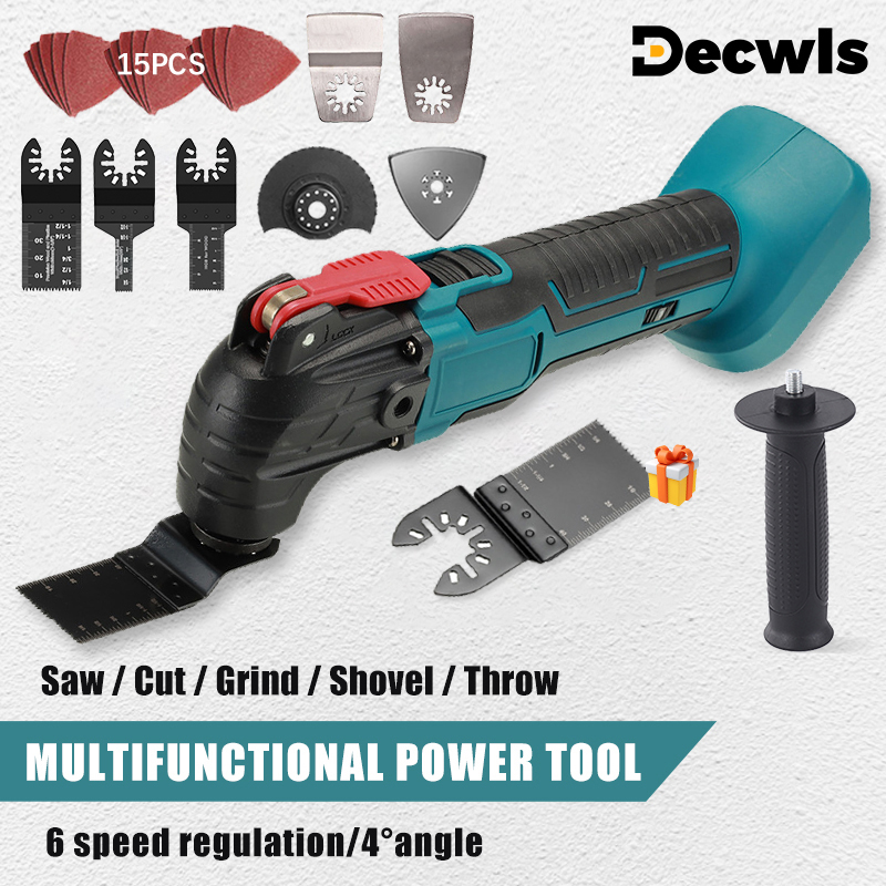 170W電気コードレス発振器、6ギア設定、5000-20000r/分、鋸引き/切断/シャベル用、18V/21Vマキタバッテリー用