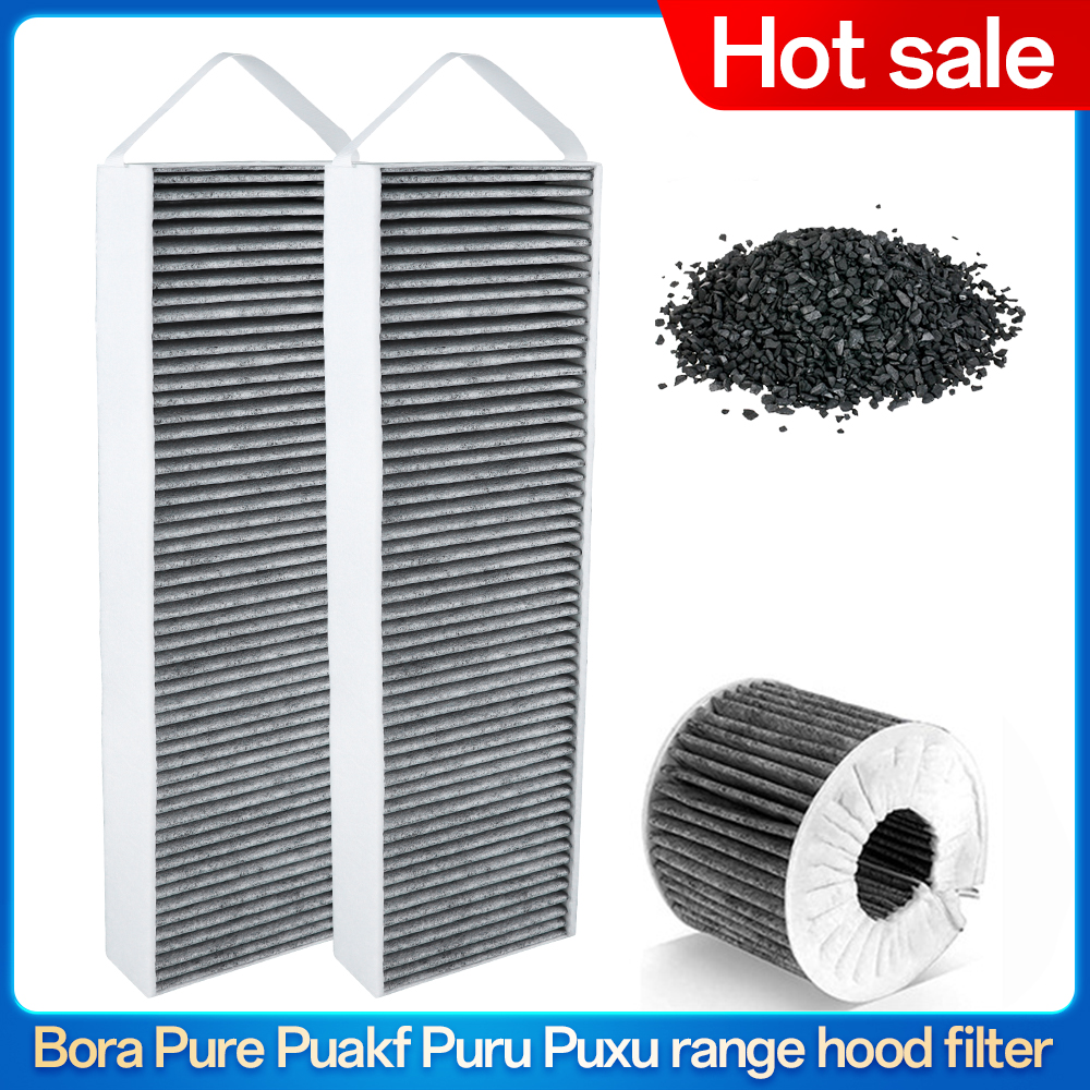 2 個 Bora Pure Puakf Puru Puxu ローラーレンジフード活性炭フィルター自己交換キット部品