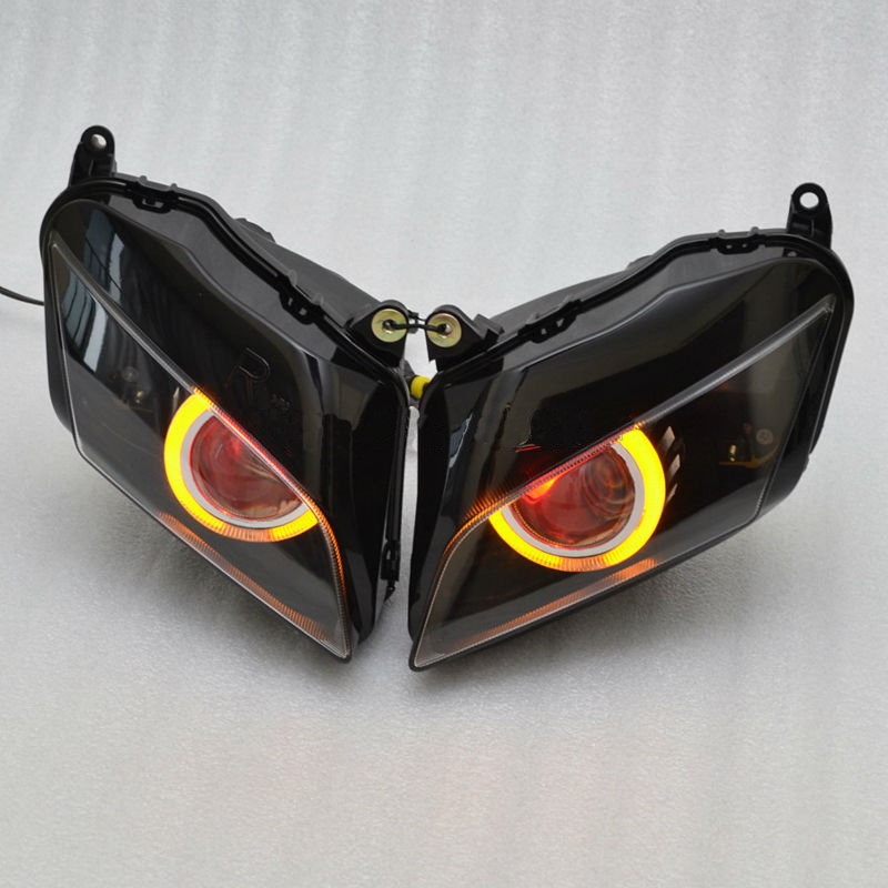 ホンダ CBR 600RR 2007-2012 修正された LED ヘッドランプ天使悪魔の目アクセサリーオートバイ HID Hi/Lo ビームヘッドライトアセンブリ