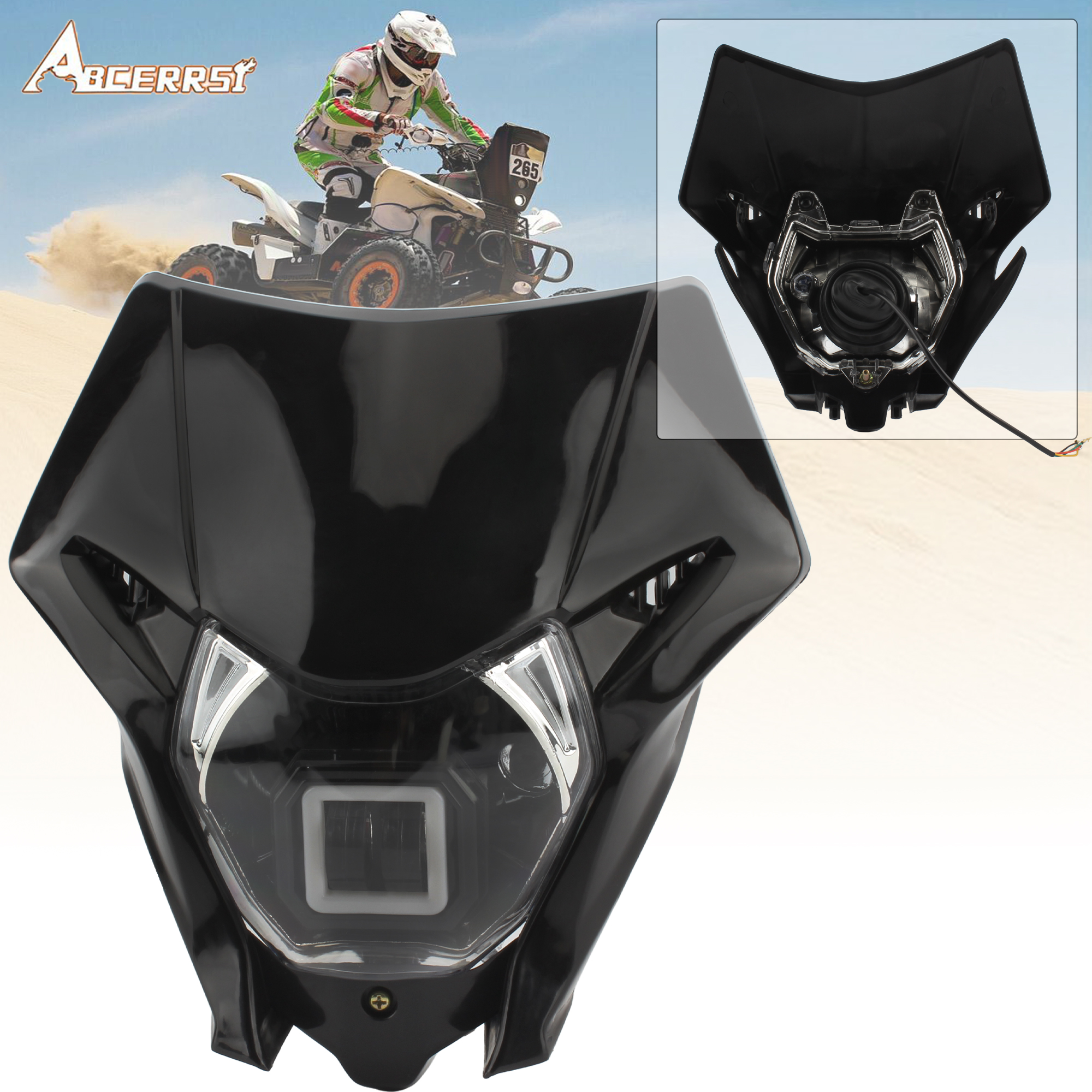 CRF150L-LED ヘッドライトホンダ CRF150L 2018-2023 エンデューロモトクロスダートバイク高輝度照明耐久性のあるアクセサリーパーツ