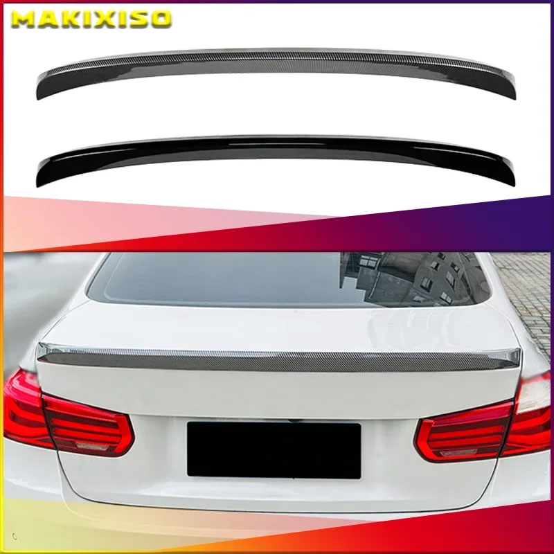 リアルカーボンファイバーリアスポイラーバンパーリップトランクウイングブーツスポイラーボディキット BMW 3 シリーズ F30 2013-2019 318i 320i 325i