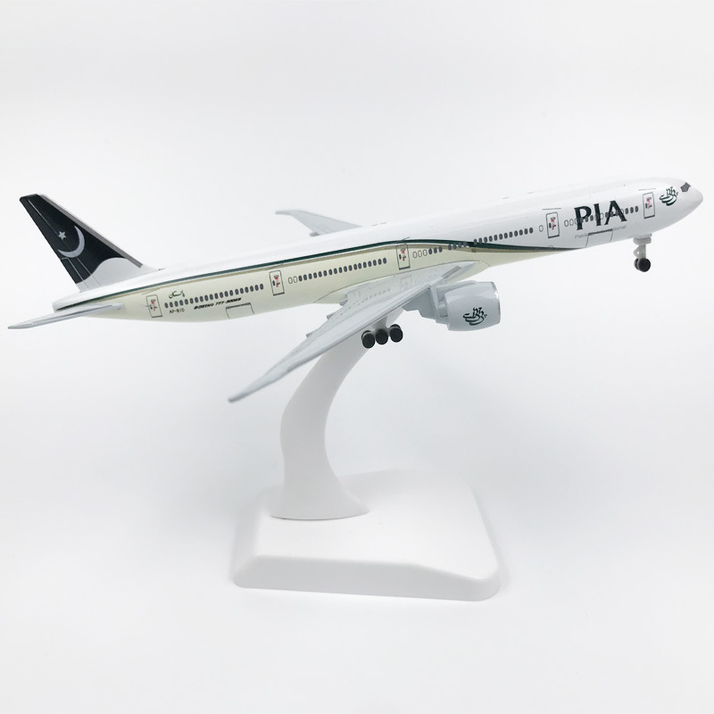 20 センチメートル B777 パキスタン航空モデルボーイング 777 航空金属航空機レプリカ合金材料 1:400 航空金型ギフトシリーズ