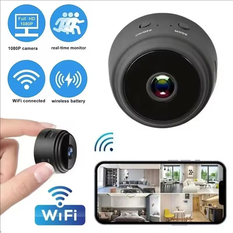 A9 ミニカメラ WiFi ワイヤレス監視セキュリティ保護リモートモニタービデオカメラビデオ監視スマートホーム