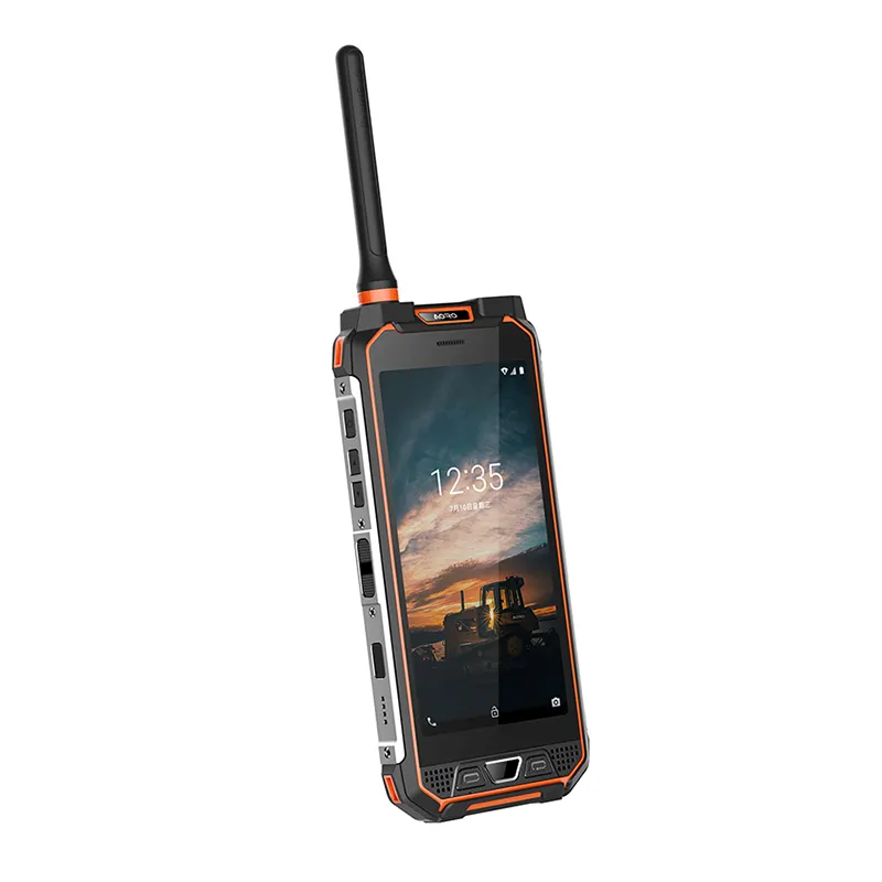 ハンドヘルド Adroid Atex 電話双方向ラジオ頑丈なバー携帯電話バーコード スキャナー付き