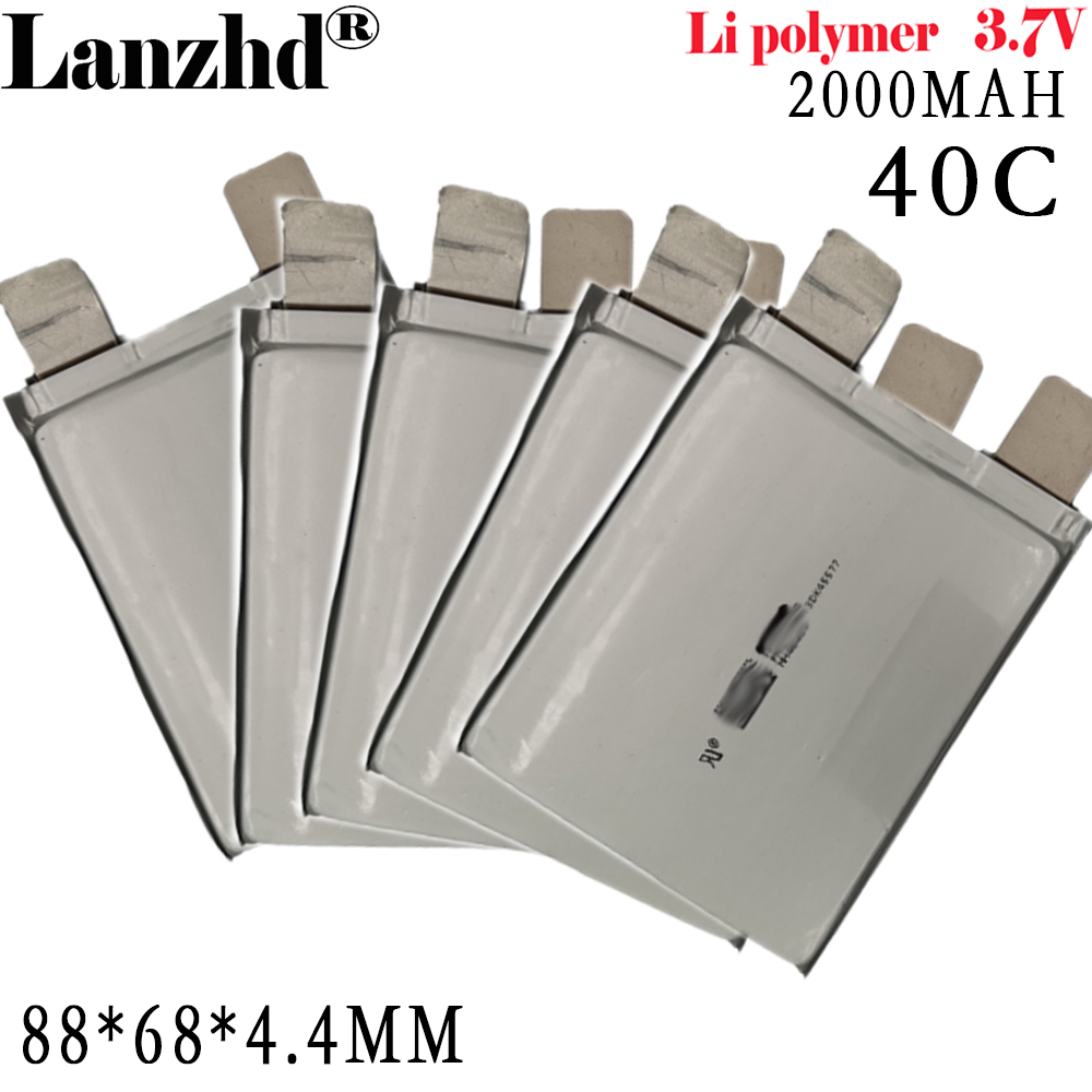 新しい 446888 3.7V 2000mAh 40C バッテリーセル車のスターター緊急ジャンプスターター自動車点火高放電 88*68*4.4 ミリメートル