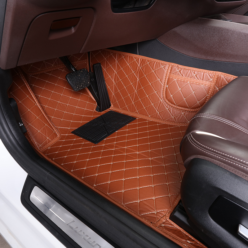 カスタム車のフロアマットアウディ A8 A8L 自動車カーペット Foot Coche Accessorie