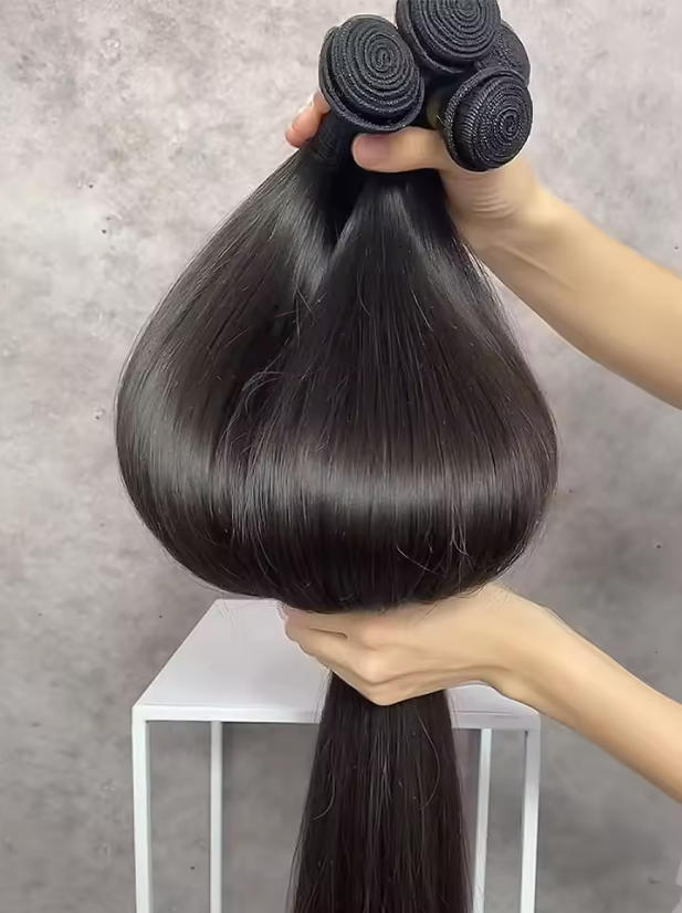 生レミーブラジルストレート人毛バンドルナチュラルカラー未処理毛織りエクステンションロングヘア横糸